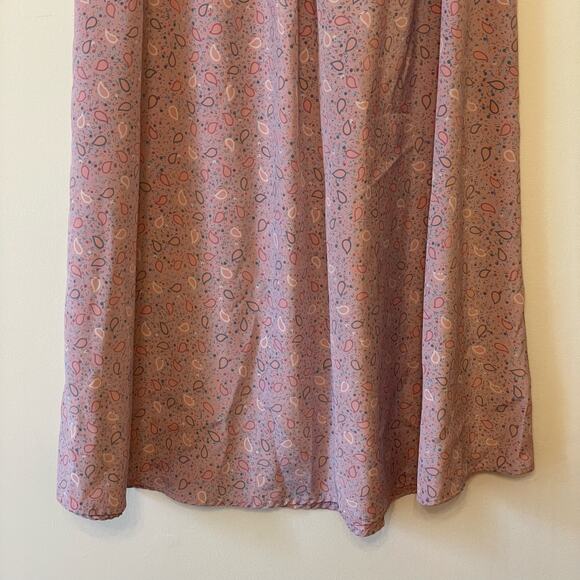 Vintage Apostrophe M pastel midi skirt high rise summer Barbie classic pink gray - Picture 3 of 7